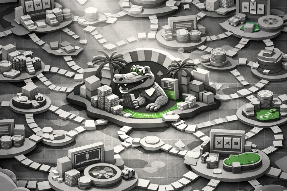 Map game coverage with CrocoSlots across 100+ software providers